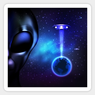 Cosmic Family - Alien UFO - 02 Magnet